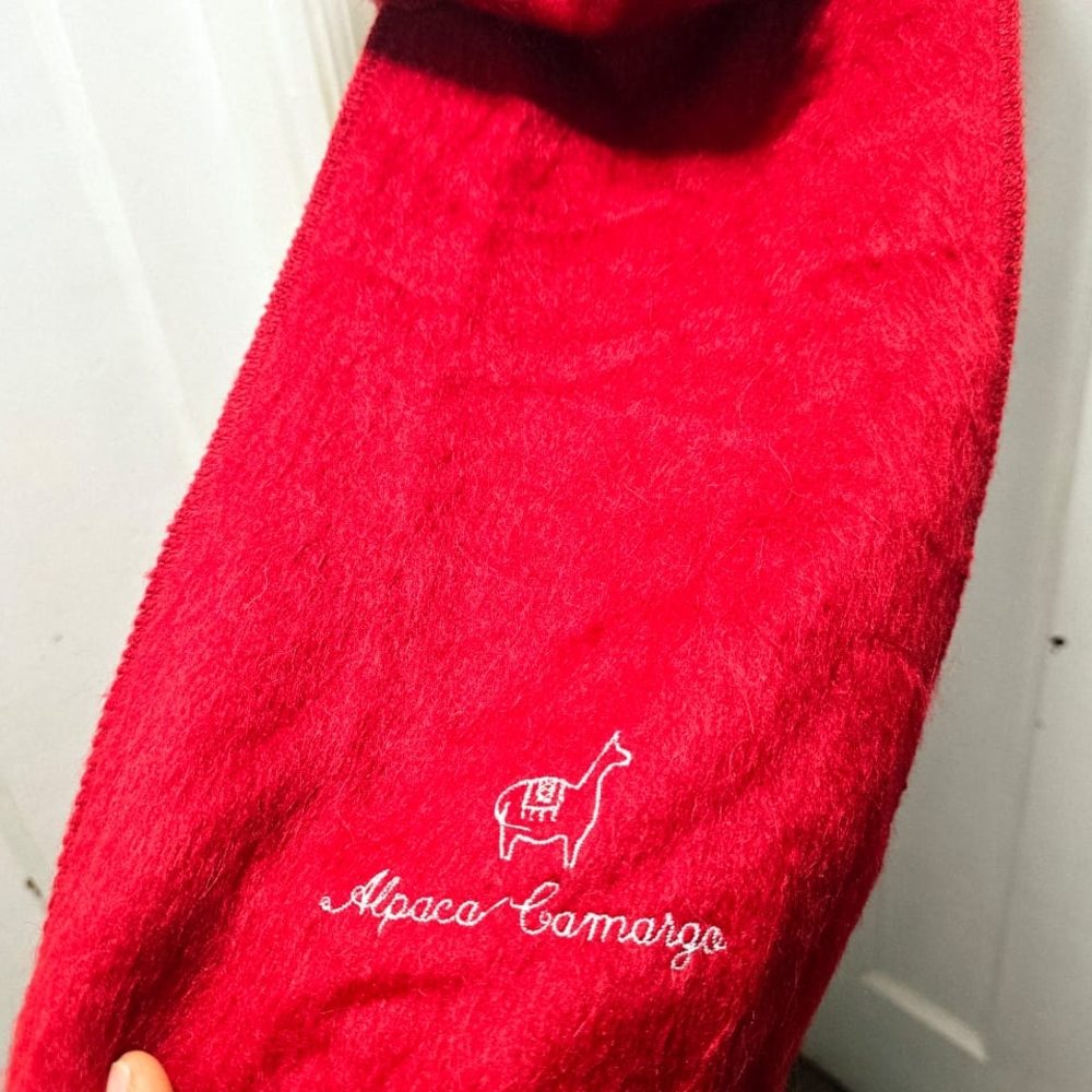 Alpaca Camargo Vibrant Red Women's Scarf